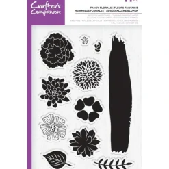 Crafter's Companion Photopolymer Stamp - Fancy Florals - Little Painter Art | Exploring the Endless Possibilities of Art| Shop All