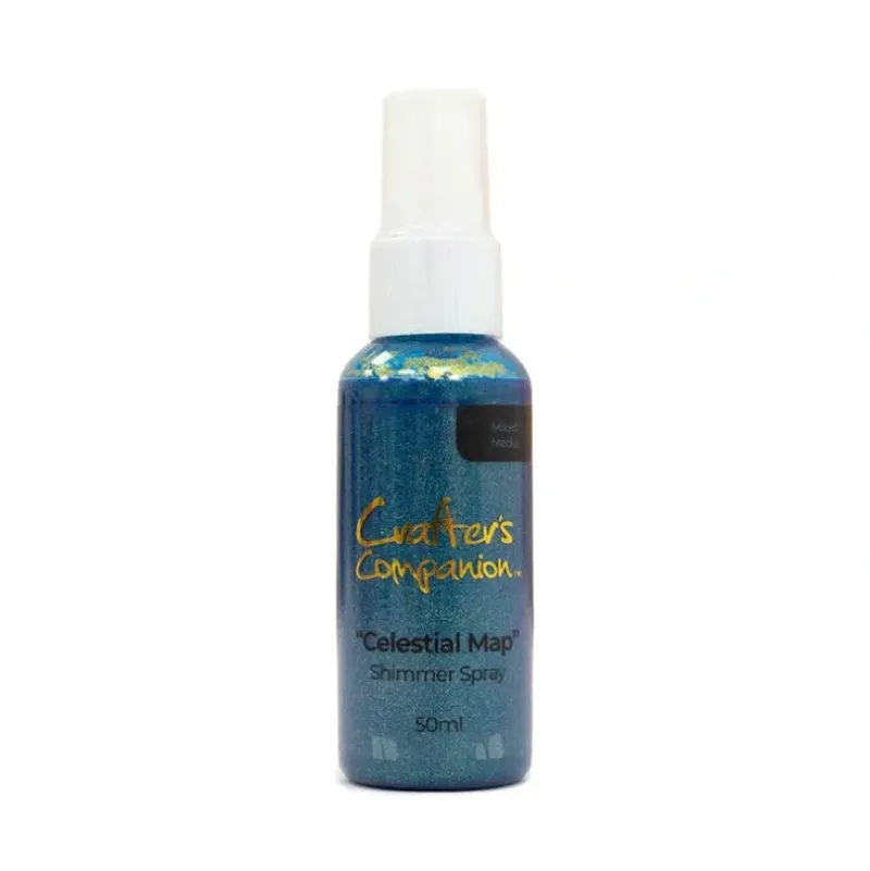 Crafter's Companion Shimmer Spray - Celestial Map - Little Painter Art | Exploring the Endless Possibilities of Art| Brush