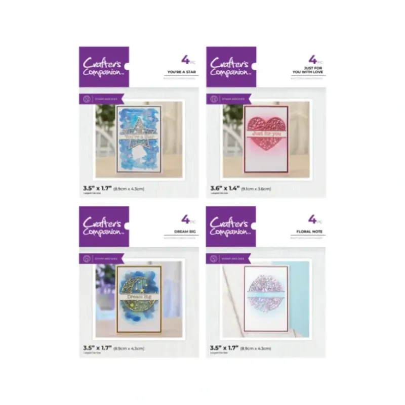 Crafter's Companion Split Space Stamp & Die Selection - Little Painter Art | Exploring the Endless Possibilities of Art| Shop All