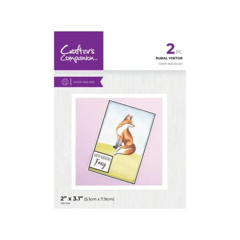 Crafters Companion Stamp & Die - Rural Visitor - Little Painter Art | Exploring the Endless Possibilities of Art| Shop All