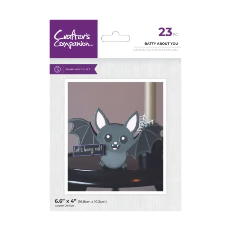 Crafter's Companion Stamp & Die - Batty About You - Little Painter Art | Exploring the Endless Possibilities of Art| Shop All