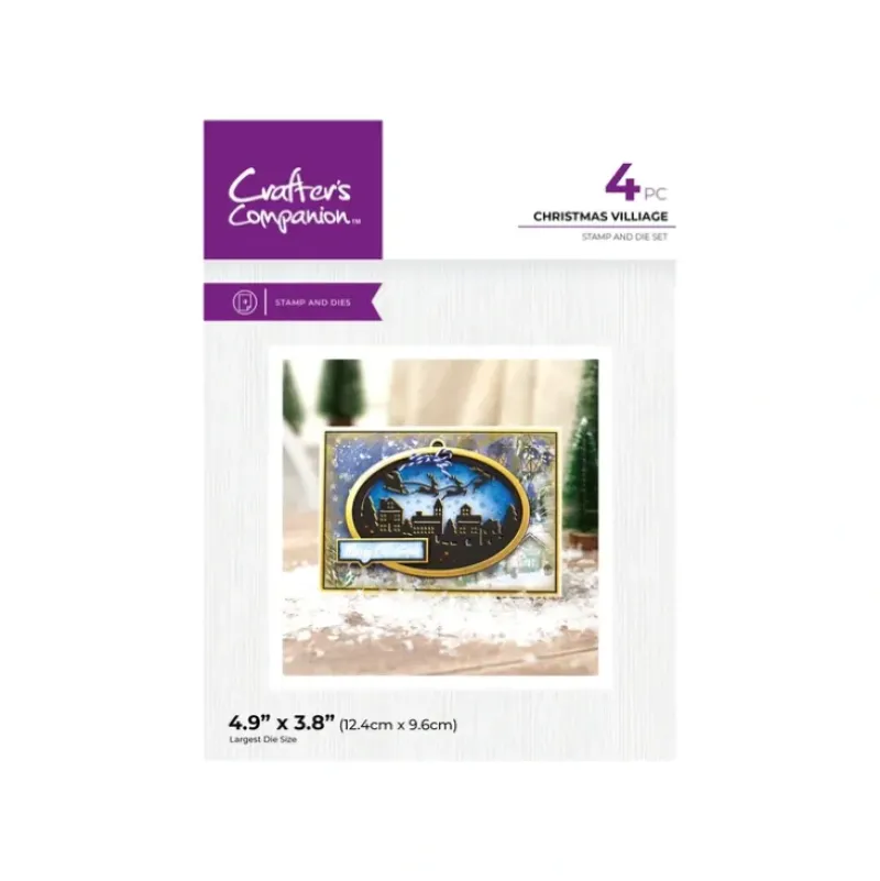 Crafters Companion Stamp and Die - Christmas Village - Little Painter Art | Exploring the Endless Possibilities of Art| Shop All