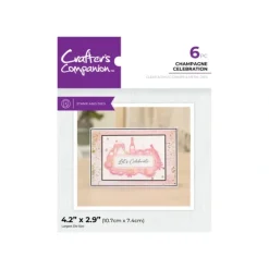 Crafter's Companion Stamp & Die - Champagne Celebration - Little Painter Art | Exploring the Endless Possibilities of Art| Shop All