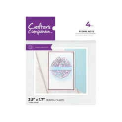 Crafter's Companion Stamp & Die - Floral Note - Little Painter Art | Exploring the Endless Possibilities of Art| Shop All