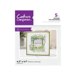 Crafter's Companion Stamp and Die Set - Wishing You Happiness - Little Painter Art | Exploring the Endless Possibilities of Art| Shop All