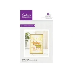 Crafter's Companion Stamp & Dies - Heartfelt Thank You - Little Painter Art | Exploring the Endless Possibilities of Art| Shop All