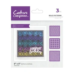 Crafter's Companion Stencils - Bold Patterns - Little Painter Art | Exploring the Endless Possibilities of Art| Shop All