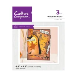 Crafter's Companion Stencil - Witching Night - Little Painter Art | Exploring the Endless Possibilities of Art| Shop All