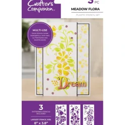Crafter's Companion Stencil - Meadow Flora - Little Painter Art | Exploring the Endless Possibilities of Art| Shop All