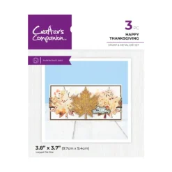 Crafters Companion Thanksgiving Collection Stamp & Die Set - Happy Thanksgiving - Little Painter Art | Exploring the Endless Possibilities of Art| Shop All