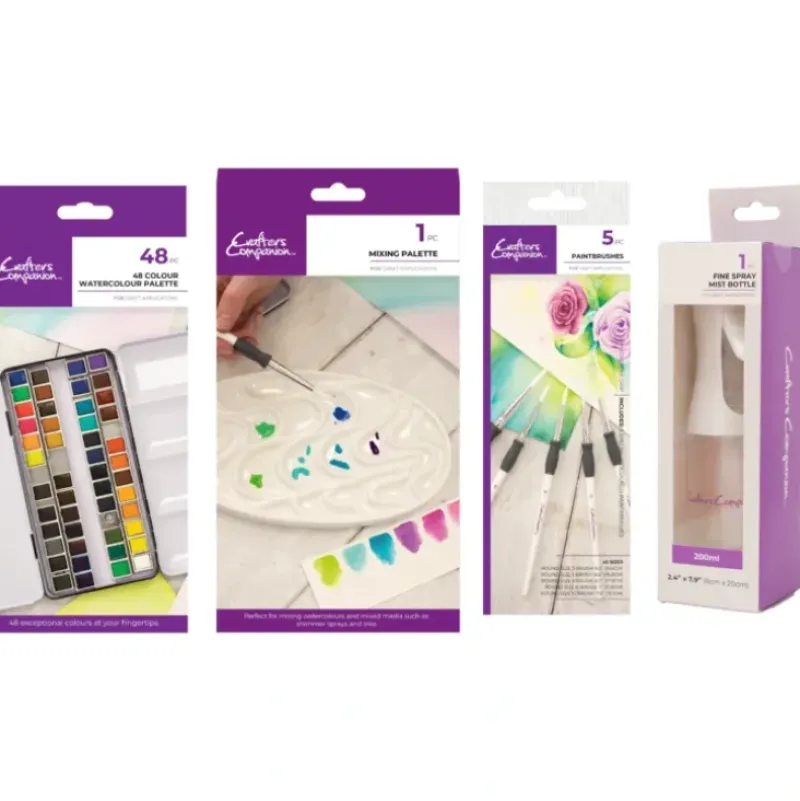 Crafter's Companion Watercolour Palette with Accessories Selection - Little Painter Art | Exploring the Endless Possibilities of Art| Shop All