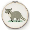 Crafty Kit Co. Cross Stitch Kit - Raccoon - Little Painter Art | Exploring the Endless Possibilities of Art| Shop All