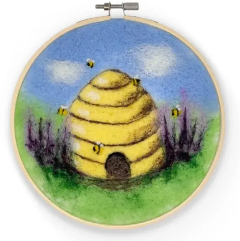 Crafty Kit Co. Needle Felting Kit - Beehive - Little Painter Art | Exploring the Endless Possibilities of Art| Hot