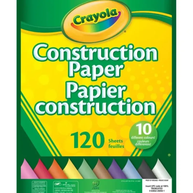 Crayola Construction Paper Pad, 120 Sheets - Little Painter Art | Exploring the Endless Possibilities of Art| Shop All