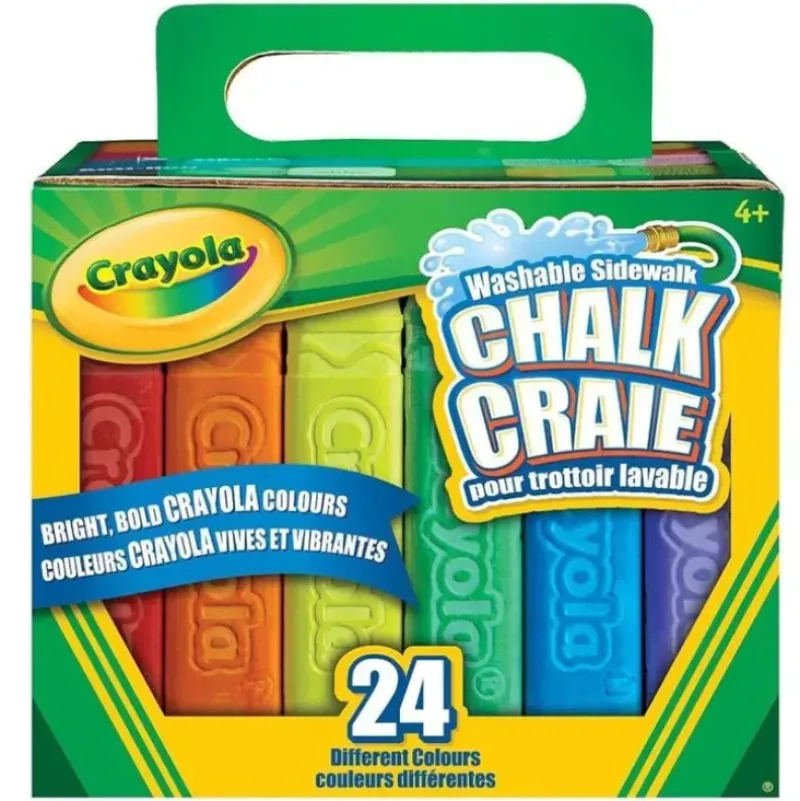 Crayola Sidewalk Chalk 24pk Multi-Colour - Little Painter Art | Exploring the Endless Possibilities of Art| Shop All
