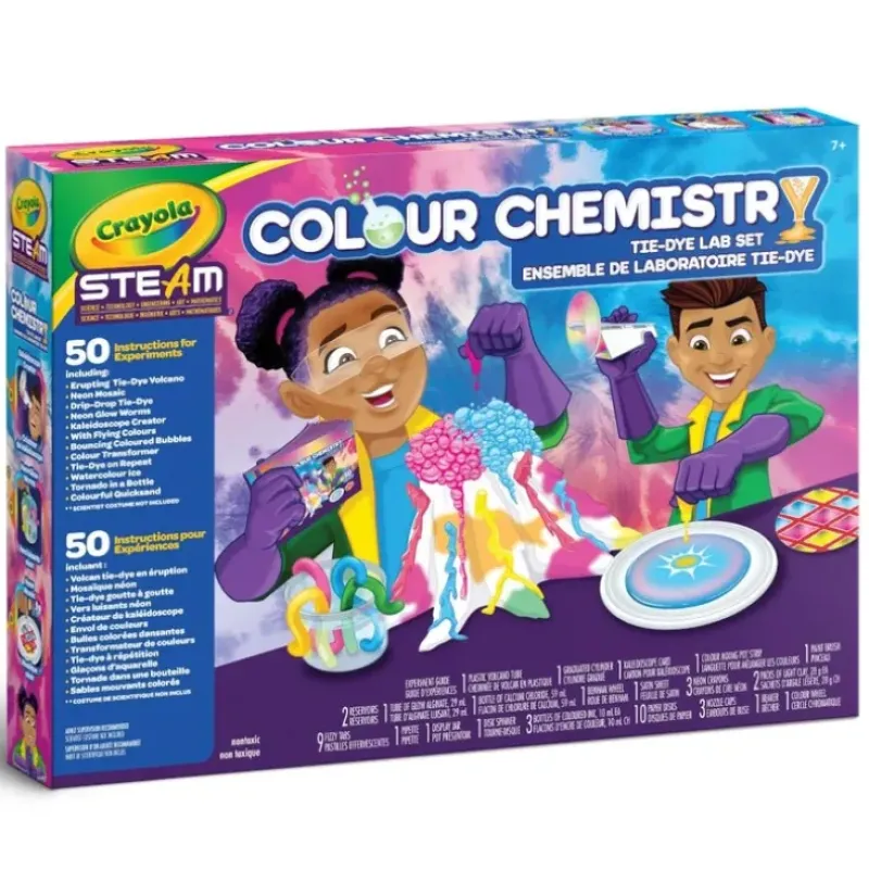 Crayola Tie Dye Colour Chemistry Kit - Little Painter Art | Exploring the Endless Possibilities of Art| Hot