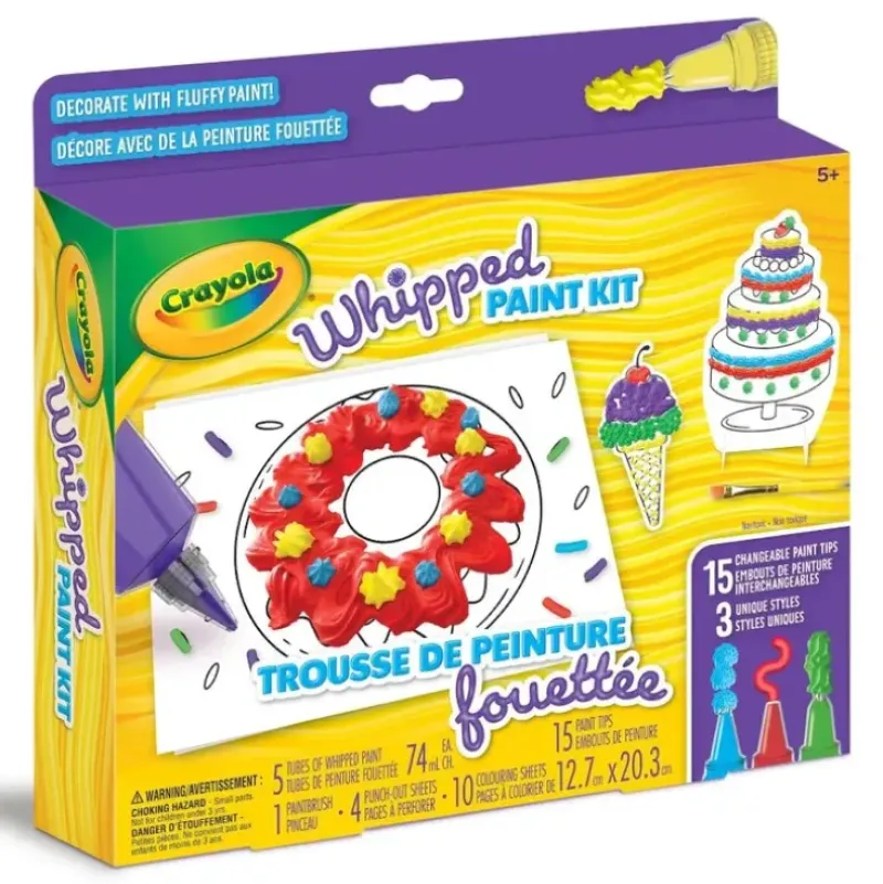 Crayola Whipped Paint Kit - Little Painter Art | Exploring the Endless Possibilities of Art| Brush