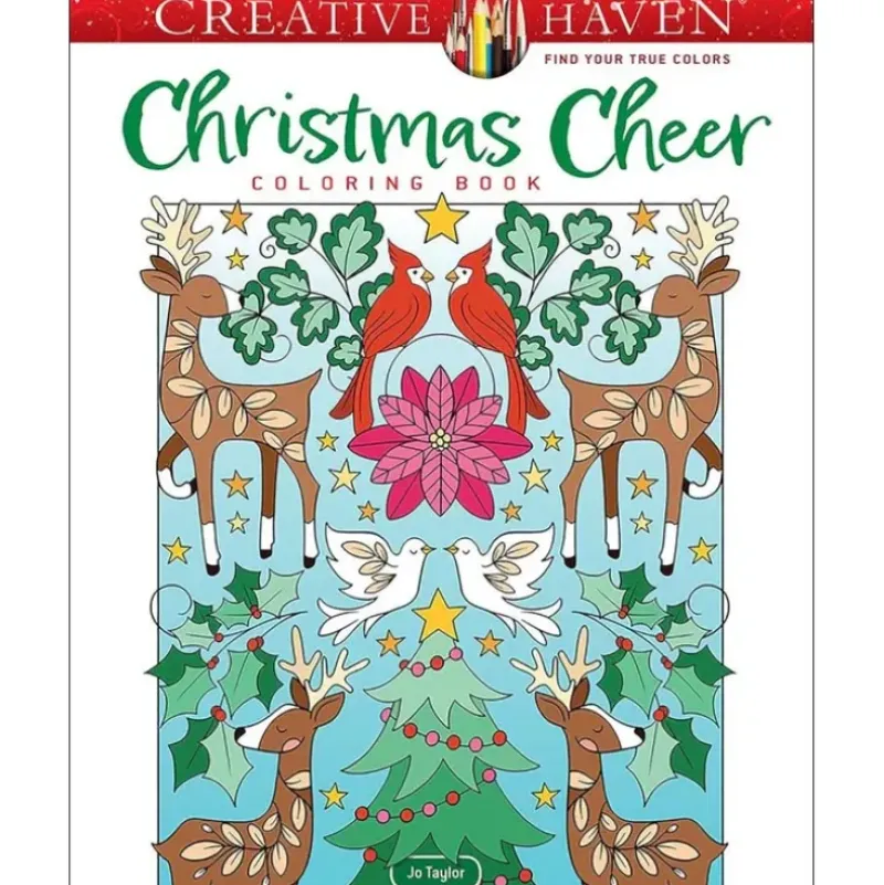 Creative Haven Colouring Book - Christmas Cheer - Little Painter Art | Exploring the Endless Possibilities of Art| Hot