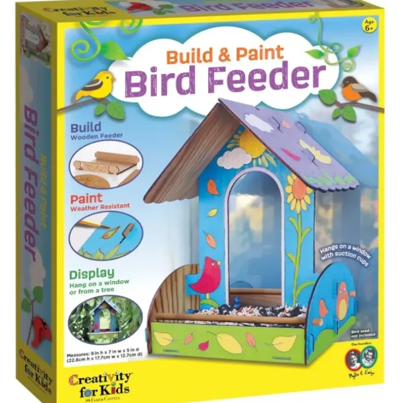 Creativity for Kids Build & Paint Bird Feeder - Little Painter Art | Exploring the Endless Possibilities of Art| Brush
