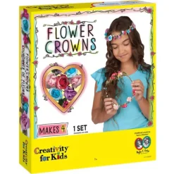 Creativity For Kids Flower Crowns Craft Set - Little Painter Art | Exploring the Endless Possibilities of Art| Shop All