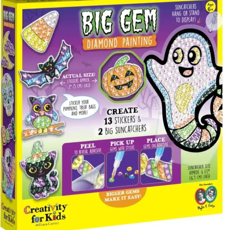 Creativity for Kids Halloween Big Gem Diamond Painting - Little Painter Art | Exploring the Endless Possibilities of Art| Hot