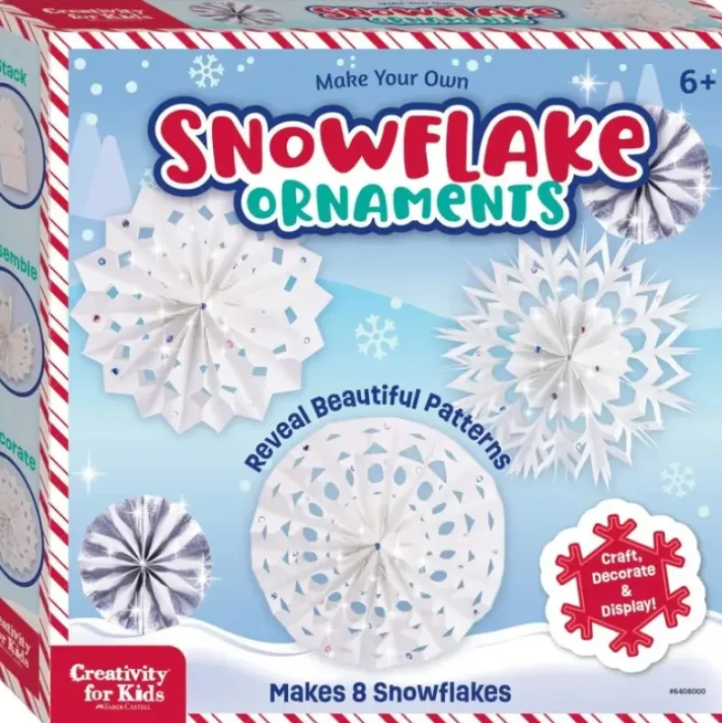 Creativity for Kids Make Your Own Snowflake Ornaments - Little Painter Art | Exploring the Endless Possibilities of Art| Hot