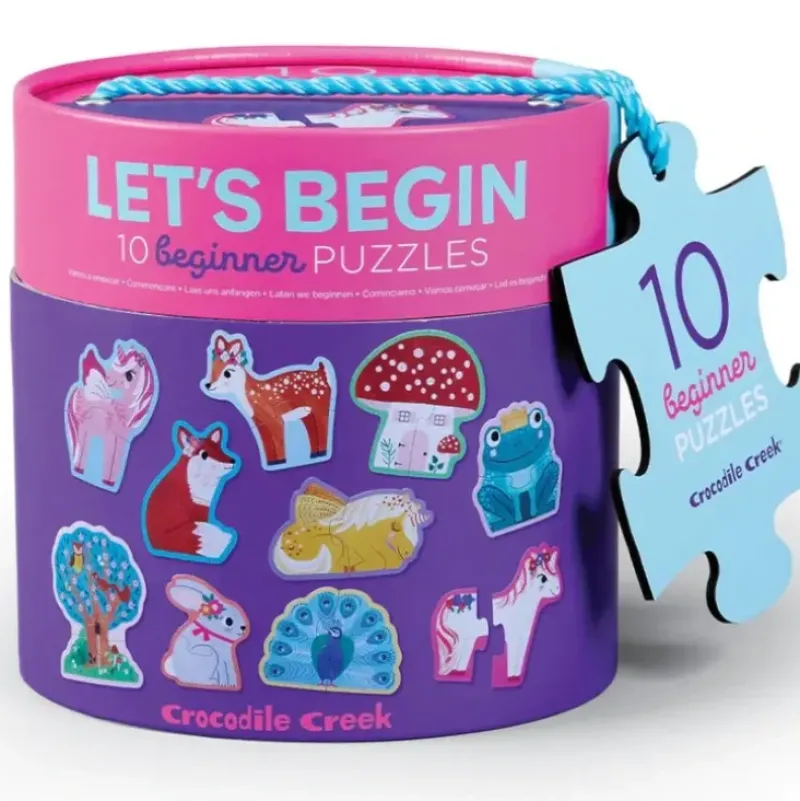 Crocodile Creek 2pc Beginner Puzzles 10pk - Unicorn - Little Painter Art | Exploring the Endless Possibilities of Art| Shop All
