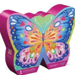 Crocodile Creek 36pc Puzzle - Butterfly Garden - Little Painter Art | Exploring the Endless Possibilities of Art| Shop All