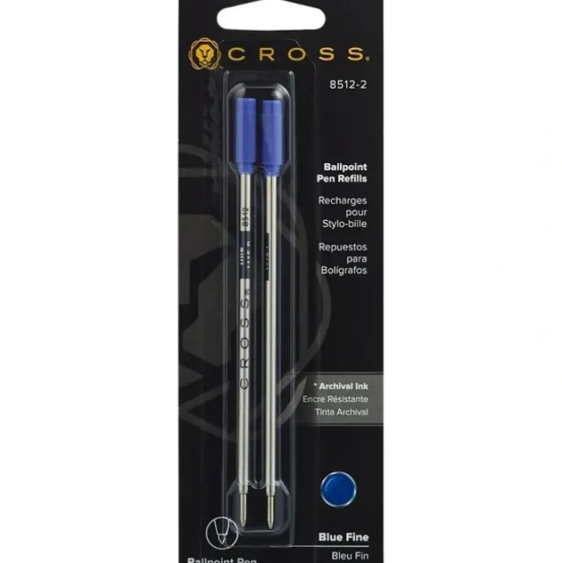 Cross Ballpoint Pen Refill, Fine Blue 2pk - Little Painter Art | Exploring the Endless Possibilities of Art| Shop All