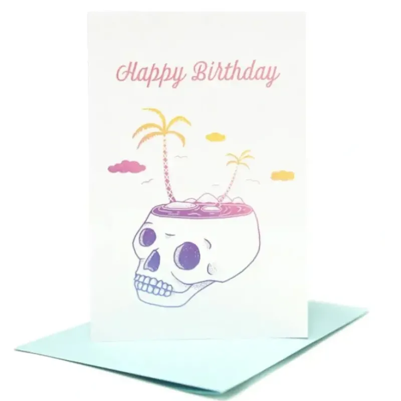 Crywolf Greeting Card - Paraiso Happy Birthday - Little Painter Art | Exploring the Endless Possibilities of Art| Shop All