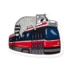 Crywolf Sticker - Raccoon Streetcar - Little Painter Art | Exploring the Endless Possibilities of Art| Shop All