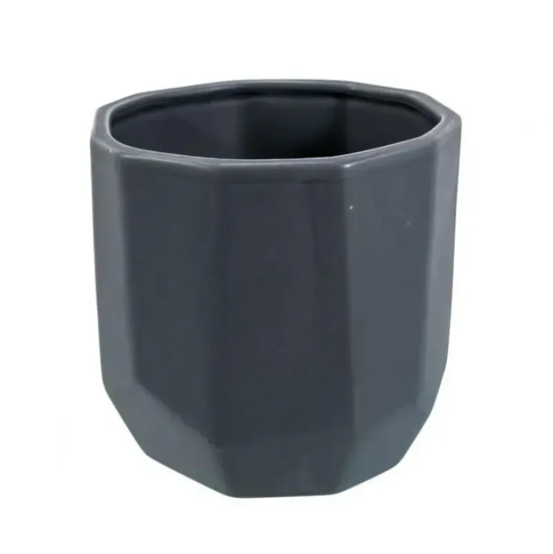 CTG Ceramic Faceted Planter 4.5" Grey - Little Painter Art | Exploring the Endless Possibilities of Art| Shop All