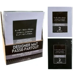 CTG Designer Photo Mat 2pk - 8"x10" Matted To 4"x6" - Little Painter Art | Exploring the Endless Possibilities of Art| Shop All