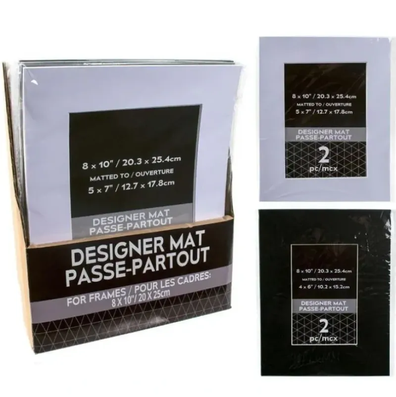 CTG Designer Photo Mat 2pk - 8"x10" Matted To 4"x6" - Little Painter Art | Exploring the Endless Possibilities of Art| Shop All