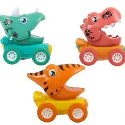 CTG Dinosaur World Press & Go Dino Cars, Assorted - Little Painter Art | Exploring the Endless Possibilities of Art| Shop All