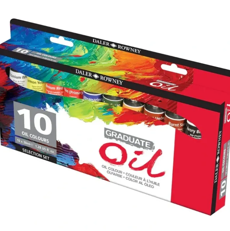Daler-Rowney Graduate Oil Selection Set - Little Painter Art | Exploring the Endless Possibilities of Art| Pigment