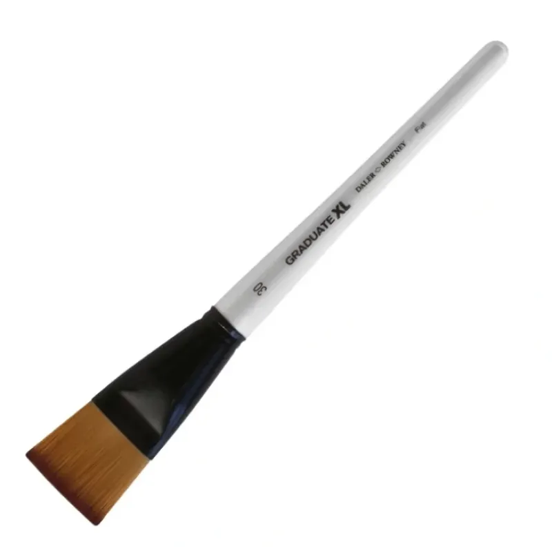 Daler-Rowney Graduate XL Soft Synthetic Flat Brushes - Little Painter Art | Exploring the Endless Possibilities of Art| Canvas