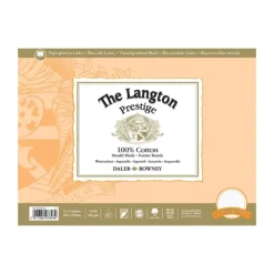 Daler-Rowney Langton Prestige Watercolour Block - 300gsm / 140lb - Hot Pressed - 12 Sheets - Little Painter Art | Exploring the Endless Possibilities of Art| Shop All