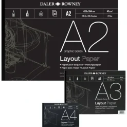 Daler-Rowney Layout Pad - 45gsm - 80 Sheets - Little Painter Art | Exploring the Endless Possibilities of Art| Shop All
