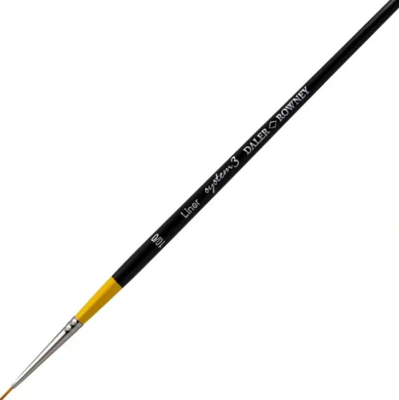 Daler-Rowney System3 - Short Handled Liner - SY51 - 10/0 - Little Painter Art | Exploring the Endless Possibilities of Art| Brush