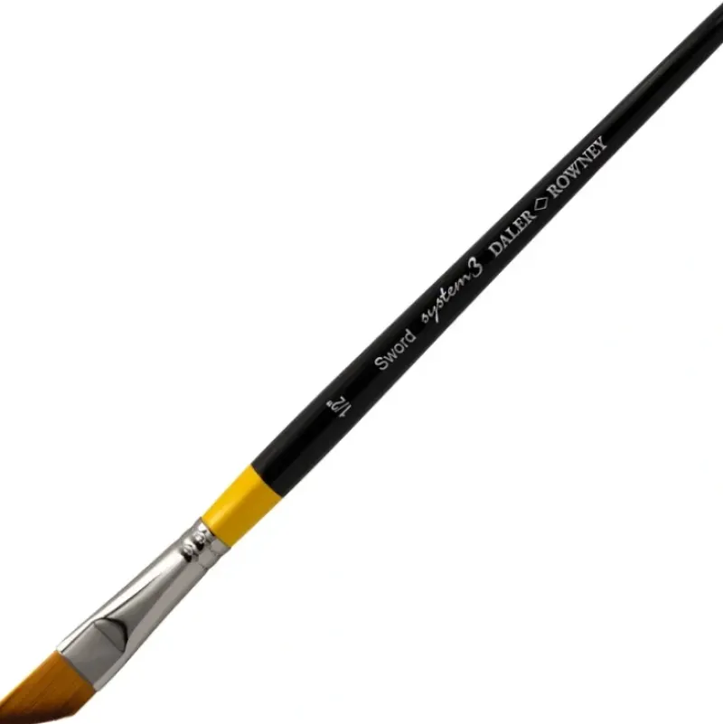 Daler-Rowney System3 - Short Handled Sword Brushes - SY00 - Little Painter Art | Exploring the Endless Possibilities of Art| Brush