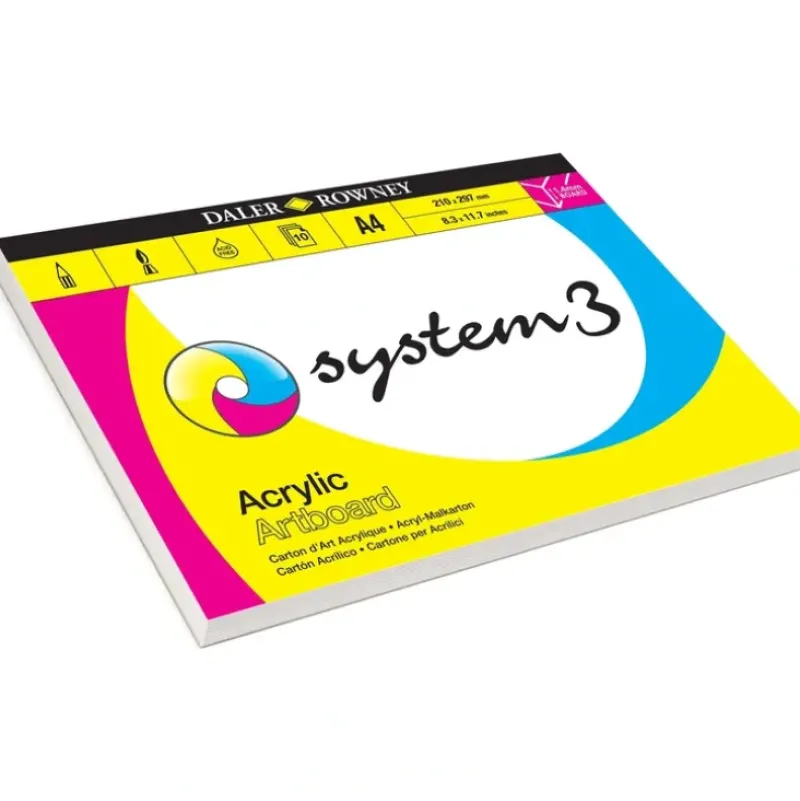 Daler-Rowney System3 Acrylic Artboard Pads - Little Painter Art | Exploring the Endless Possibilities of Art| Brush
