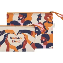 Danica Jubilee Zipper Pouch Set of 2 - Human Kind - Little Painter Art | Exploring the Endless Possibilities of Art| Shop All