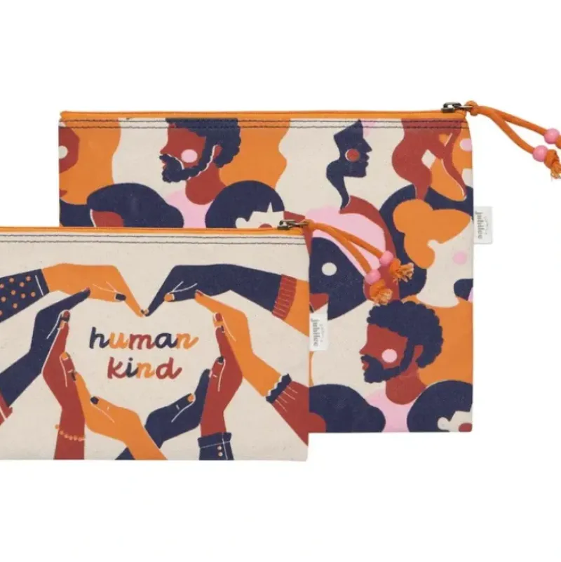 Danica Jubilee Zipper Pouch Set of 2 - Human Kind - Little Painter Art | Exploring the Endless Possibilities of Art| Shop All