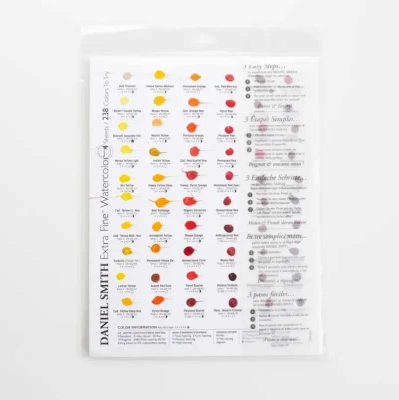 Daniel Smith Dot card 266 colors - Little Painter Art | Exploring the Endless Possibilities of Art| Shop All