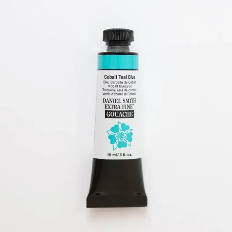 Daniel Smith Gouache 15ml Cobalt Teal Blue 2 - Little Painter Art | Exploring the Endless Possibilities of Art| Shop All