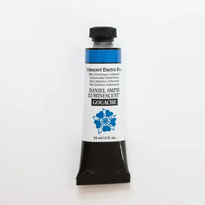 Daniel Smith Gouache 15ml Iridescent Electric Blue 1 - Little Painter Art | Exploring the Endless Possibilities of Art| Shop All