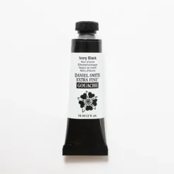 Daniel Smith Gouache 15ml Ivory Black 1 - Little Painter Art | Exploring the Endless Possibilities of Art| Shop All