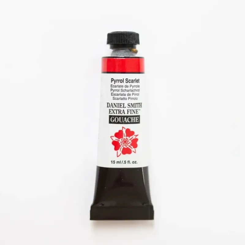 Daniel Smith Gouache 15ml Pyrrol Scarlet3 - Little Painter Art | Exploring the Endless Possibilities of Art| Shop All