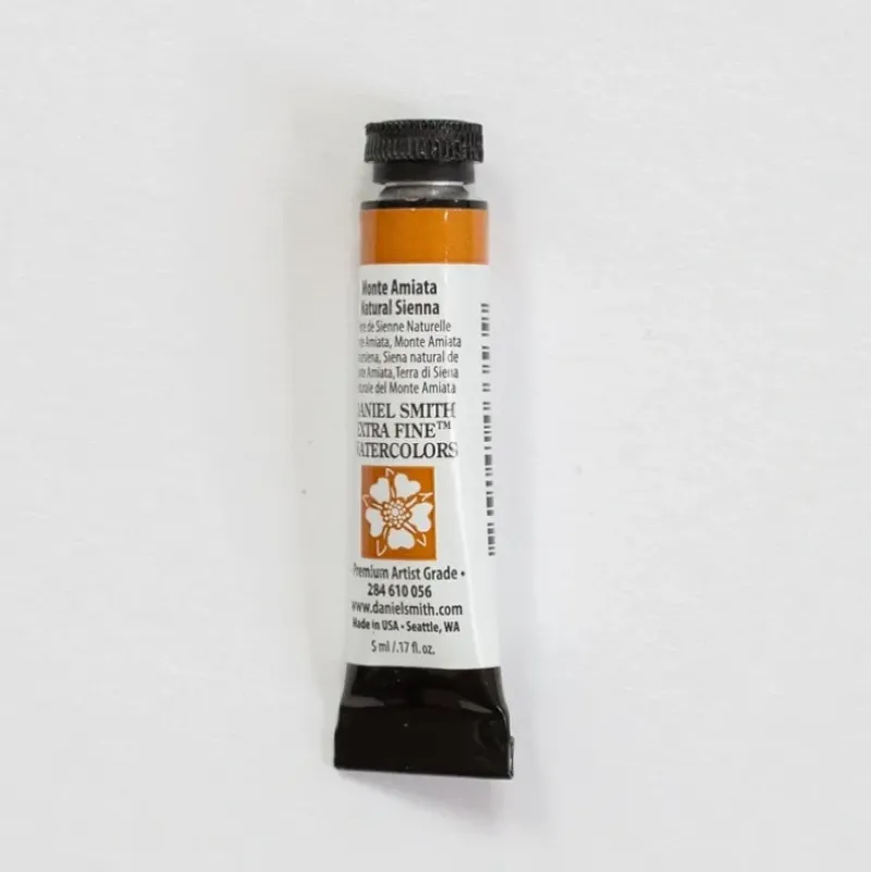Daniel Smith Watercolor 5ml Extra Fine Monte Amiata Natural Sienna 1 - Little Painter Art | Exploring the Endless Possibilities of Art| Shop All